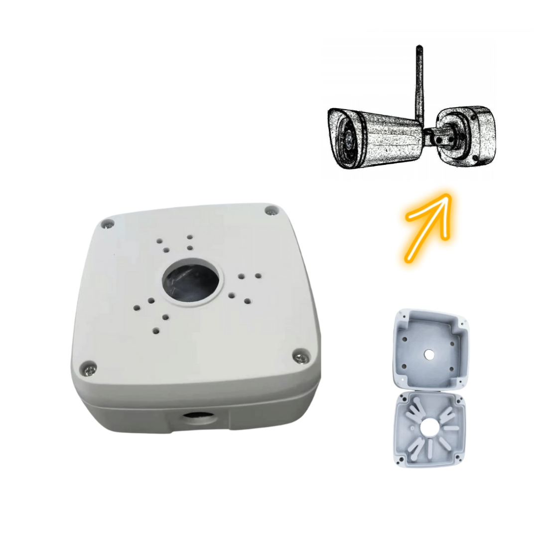 Caixa para conexões de câmara - MGCV055