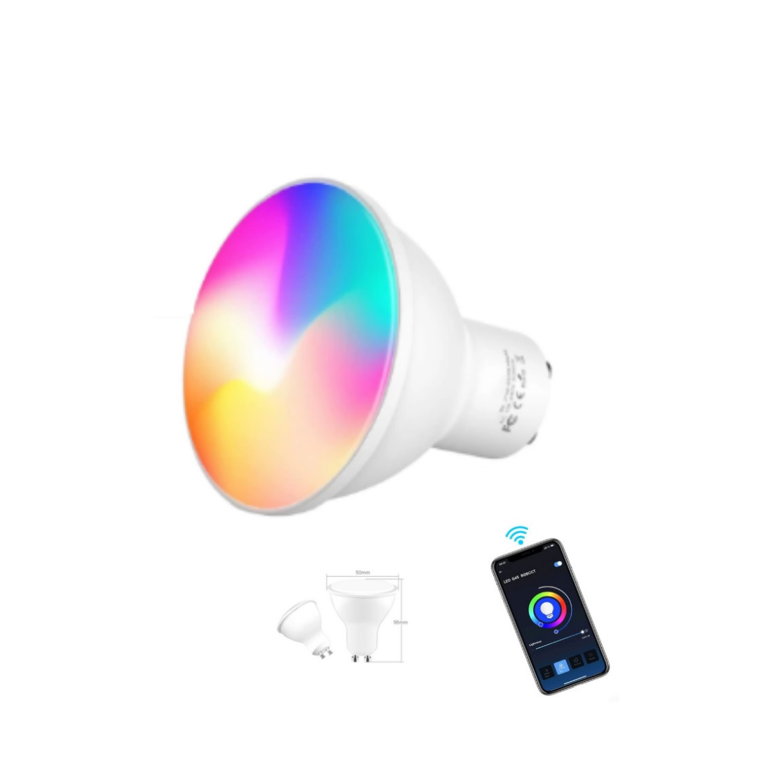Lâmpada LED mini Wifi Multi-color RGB - MGIL05R
