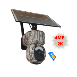 Meeg Câmara de Floresta 4G LTE Rotativa Bateria/Solar 4MP-  MGU04B4G