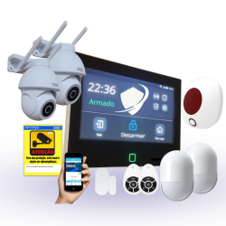Pack Económico 8 Meeg Kit Sistema de Alarme Híbrido Inteligente MG110