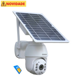 Meeg Câmara de Vigilância 4G Rotativa Bateria/Solar 4MP-  MGU4B4G