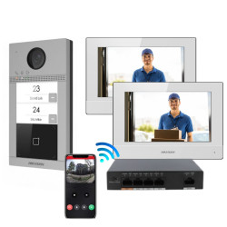 Hikvision Kit Videoporteiro inteligente Cabo POE KIT -DS-KV8213-WME1