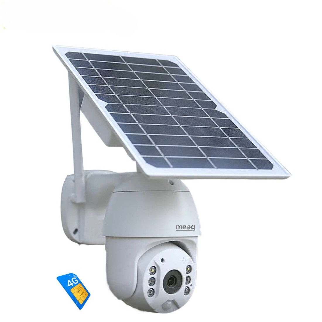 Meeg Câmara de Vigilância 4G Rotativa Bateria/Solar 4MP-  MGU4B4G