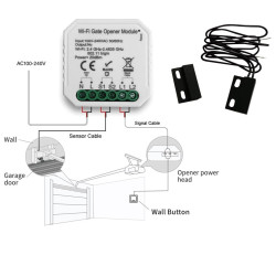 Módulo Zigbee Inteligente Abertura de Portão - MGWIG08Z