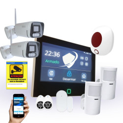 Pack Económico 7 Meeg Kit Sistema de Alarme Híbrido Inteligente MG110