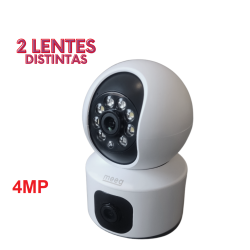 Meeg Câmara de Vigilância Interior Rotativa 4MP dual Lens - MGIRI03NB
