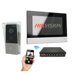 Hikvision Videoporteiro inteligente Cabo POE - DS-KIS603-P(Plus)