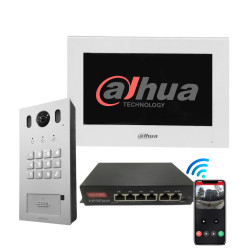 Dahua Kit Videoporteiro inteligente Cabo POE - VTO3221E-P-VTH5321