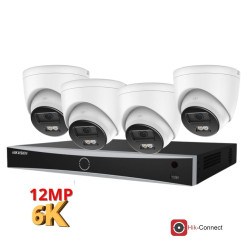 Kit Vigilância 12MP com NVR Hikvision POE Professional - MGK12KPRO