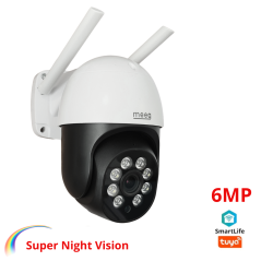 Meeg Câmara de Vigilância WiFi Rotativa 6MP Night Clear - MGFTYC06