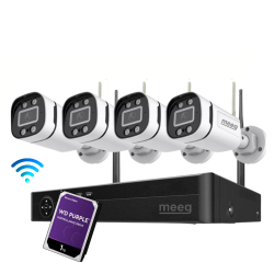 Meeg Kit Câmaras de Vigilância wifi 1080p Exterior - MGFK10