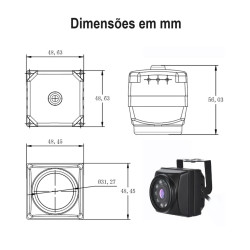 Micro Câmara de Vigilância Interior 5MP - MGIRI5M1