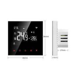 Termostato Wifi inteligente com painel Tuya - MGCA21