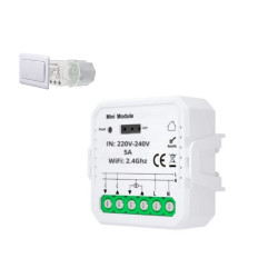 Mini Módulo Inteligente iluminação Dimável WiFi-Zigbee 1 canal - MGIWD01
