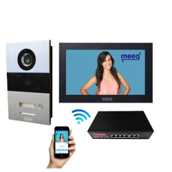 Meeg Kit Videoporteiro IP inteligente RJ45 POE/wifi - MGV02P