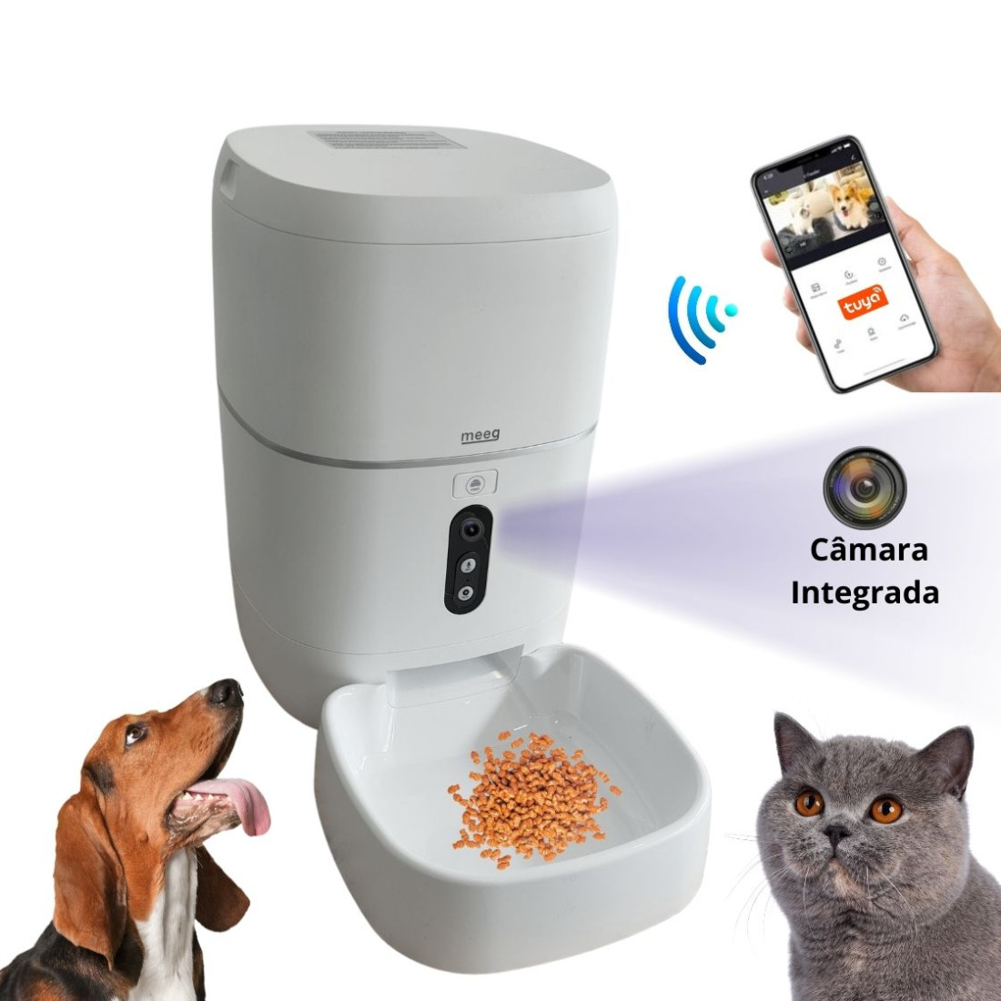 Alimentador Inteligente por Wifi com câmara - MGCM01