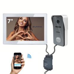 ZUNNK Kit Videoporteiro inteligente Cabo 2 fios - ZKVP01