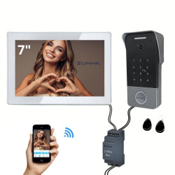 ZUNNK Kit Videoporteiro inteligente Cabo 2 fios - ZKVP02
