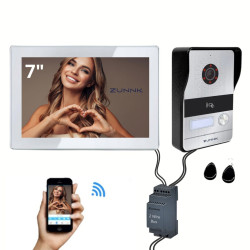 ZUNNK Kit Videoporteiro inteligente Cabo 2 fios - ZKVP03