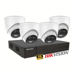 Kit Câmaras de Vigilância Turret POE 8MP 4K - HIKK8P2