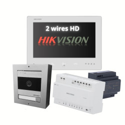 Hikvision Kit Videoporteiro IP 2 Fios (Novo Modelo:2024) - DS-KIS704EY