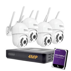 Kit Câmaras de Vigilância Rotativas WiFi 4MP Exterior - MGAK031B
