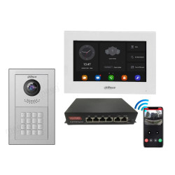 Dahua Kit Videoporteiro inteligente Cabo POE - VTO4202F-P-S2-T-VTH5321