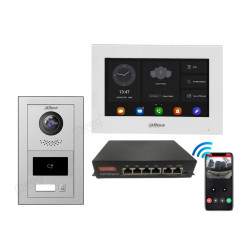 Dahua Kit Videoporteiro inteligente Cabo POE - VTO4202F-P-S2-R-VTH5321