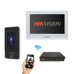 Hikvision kit videoporteiro inteligente e controlo de acessos POE - DS-KH6320-WTE1-DS-K1T342EFWX-E1