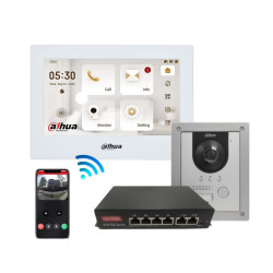 Dahua Kit Videoporteiro inteligente Cabo POE Encastre - KTP01-VTH2621GW-P-2