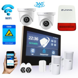 Pack Económico 15 Kit Sistema de Alarme com 2 Câmaras Rotativas MG110