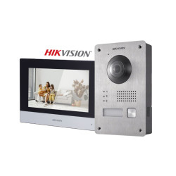 Hikvision Kit Videoporteiro inteligente 2 Fios - DS-KIS703Y-P