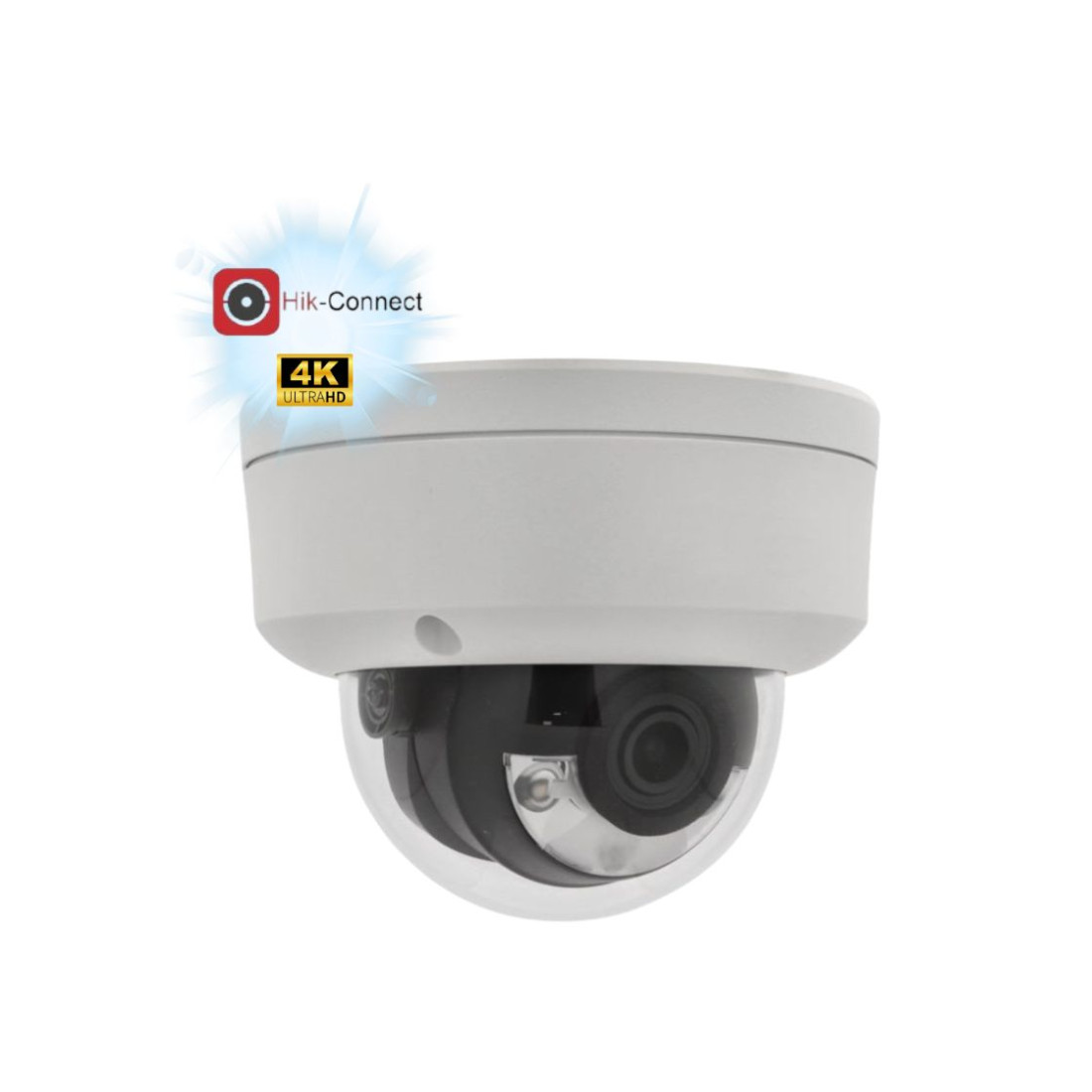 Câmara de Vigilância POE Dome 8MP 4K - HIKAND8D