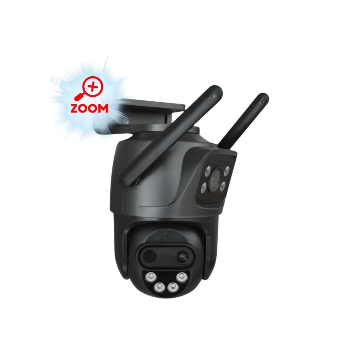 Câmara de Vigilância Exterior Rotativa 4MP X3 Triple icsee - MGB043DB