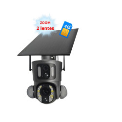 Câmara de Vigilância Rotativa Bateria/Solar 5mp Dual 4G - MGSRTZ054G