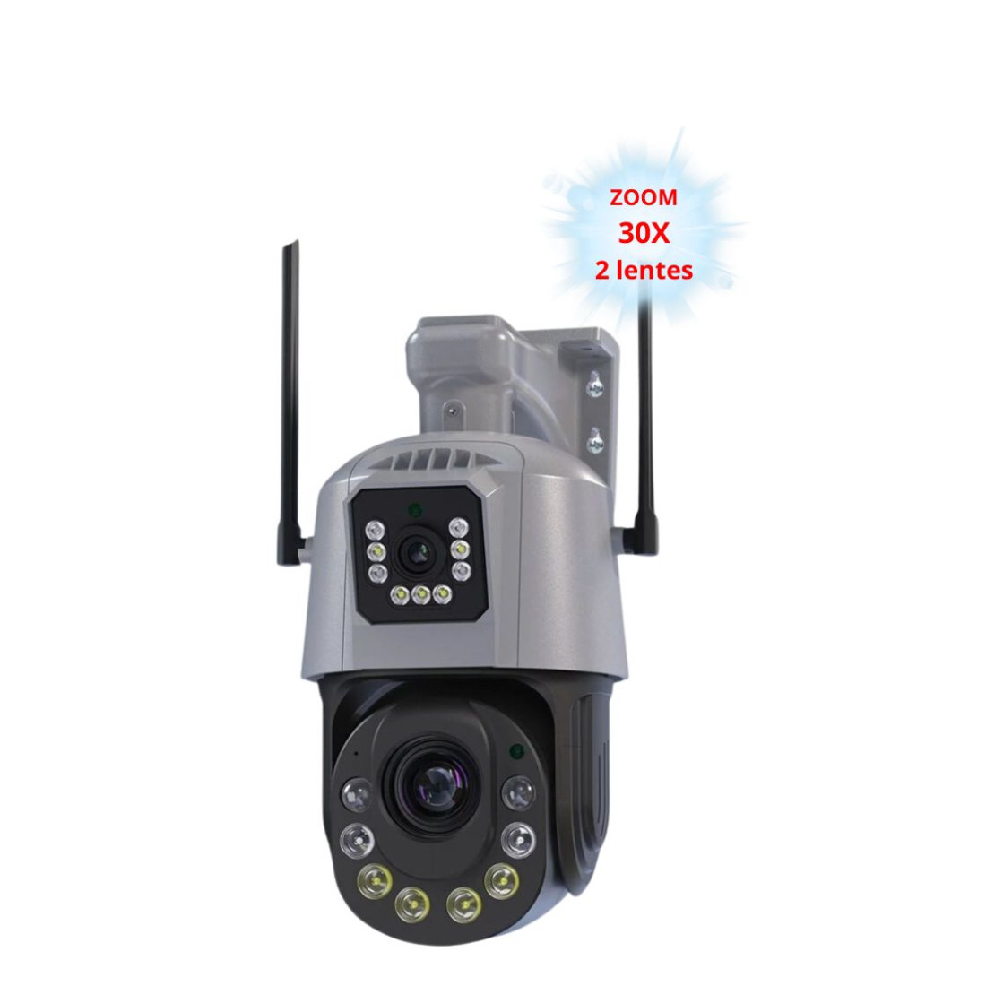 Meeg Câmara de Vigilância Exterior Rotativa Dual 36X Zoom Óptico Câmera 4MP - MGZOP36B Meeg Câmara de Vigilância Exterior Rotativa Dual 36X Zoom Óptico Câmera 4MP - MGZOP36B