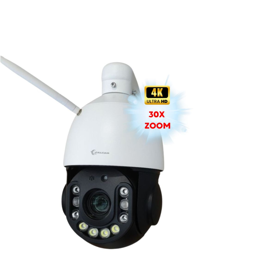Vullcam Câmara Rotativa WiFi e POE 8MP 4K 36X Zoom - VL-Z202