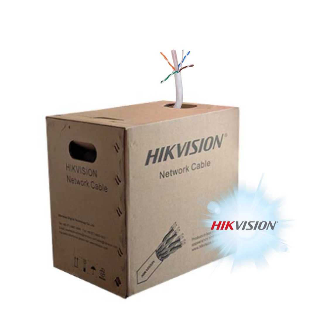 Hikvision Cabo UTP CAT 6 Cobre Vigilância - DS-1LN6USL5 Hikvision Cabo UTP CAT 6 Cobre Vigilância - DS-1LN6USL5