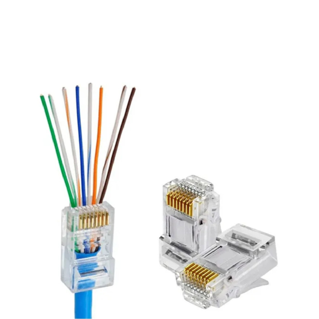 Conector ficha RJ45 CAT6 fácil de crimpar - MG45IU