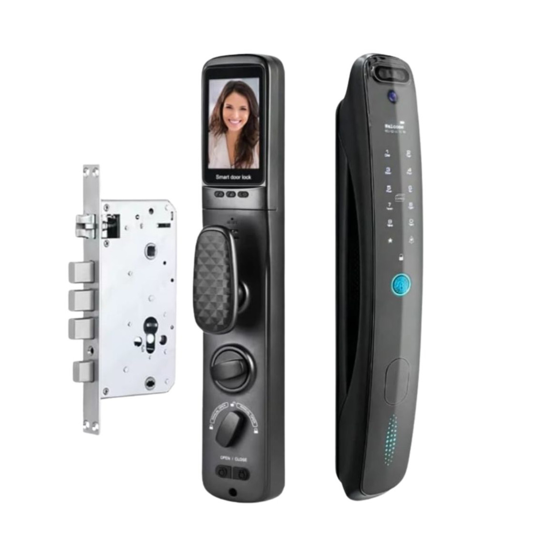 ZUUNK Fechadura Inteligente com leitura facial Kit Completo - ZFGTY12