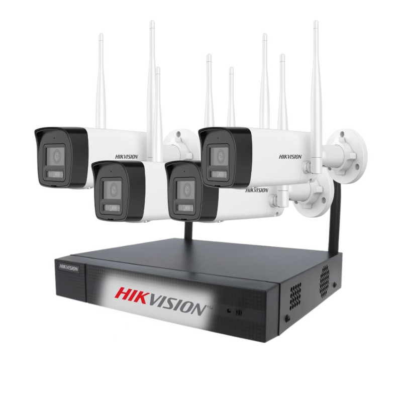 Kit Câmaras de Vigilância WiFi Hikvision 4MP - DS-2CV1043G2-4PRO Kit Câmaras de Vigilância WiFi Hikvision 4MP - DS-2CV1043G2-4PRO