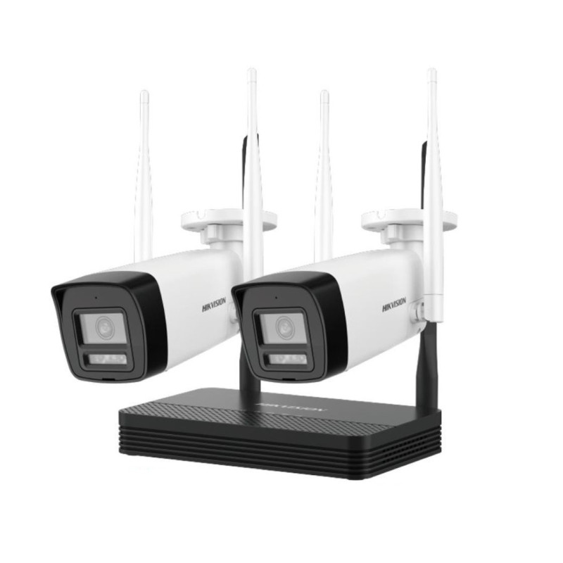 Hikvision Kit Câmaras de Vigilância WiFi 4MP - NKS424W0H Hikvision Kit Câmaras de Vigilância WiFi 4MP - NKS424W0H