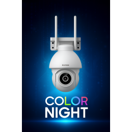 Zunnk Câmara Wifi 4MP Exterior Rotativa Color Night - ZKCN05