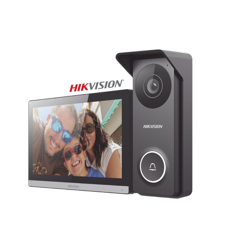 Hikvision Kit Videoporteiro inteligente - DS-KIS313-P(B)