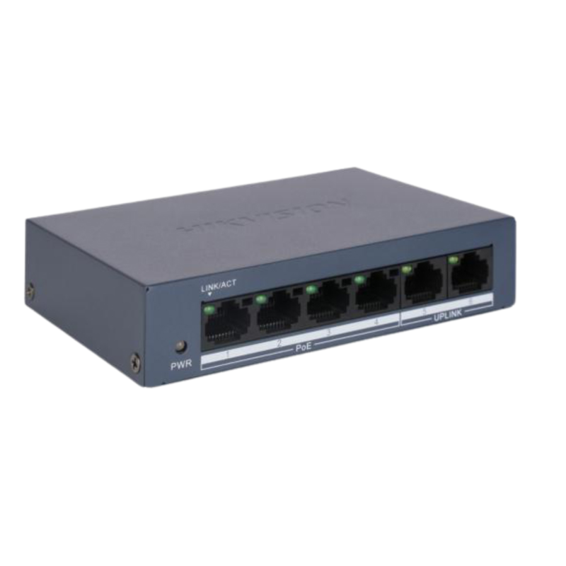 Hikvision POE Switch 4 Portas - DS-3E0106MP-E/M