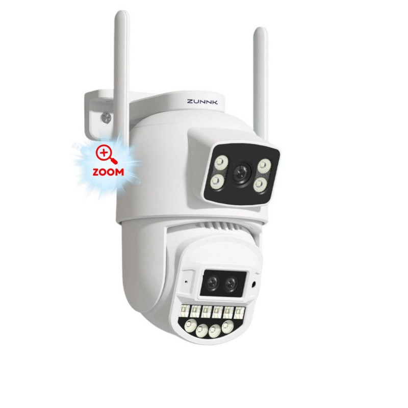 Meeg Câmara de Vigilância Exterior Rotativa 4MP X3 Triple icsee - MGB043DW