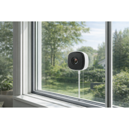 Câmara IP WiFi 6 para Janela 3 MP com Color Night e Inteligência Artificial -Zunnk-CIP-03W6IAJ