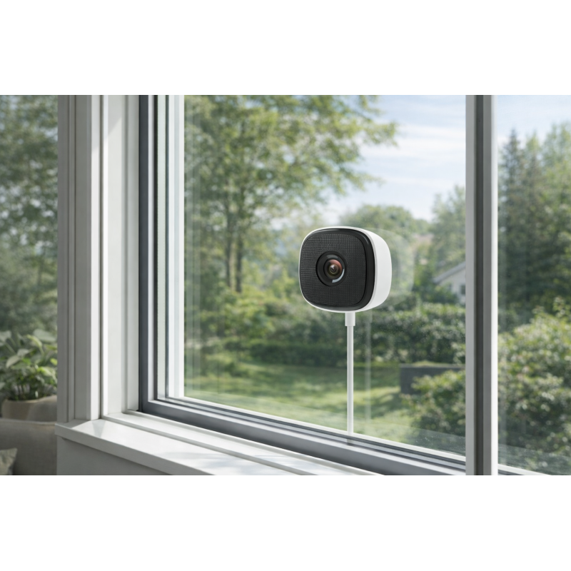 Câmara IP WiFi 6 para Janela 3 MP com Color Night e Inteligência Artificial -Zunnk-CIP-03W6IAJ