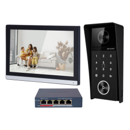 Hikvision Kit Videoporteiro inteligente Cabo POE - DS-KIS612-PS