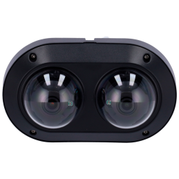 Câmara IP Dome Dupla Uniview Prime 2x4MP 2.8mm LightHunter IP67 IK10 (Preto)